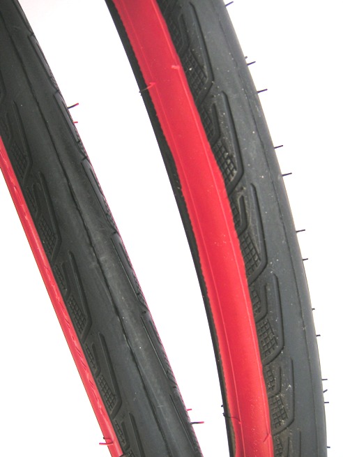 Opona rowerowa 700x23C (23-622) Rubena SYRINX czerwona